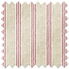 Emily Bond George Stripe Print, Red - Roller Blind